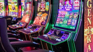 Fortune Gems slot game reels displayed on a mobile phone screen